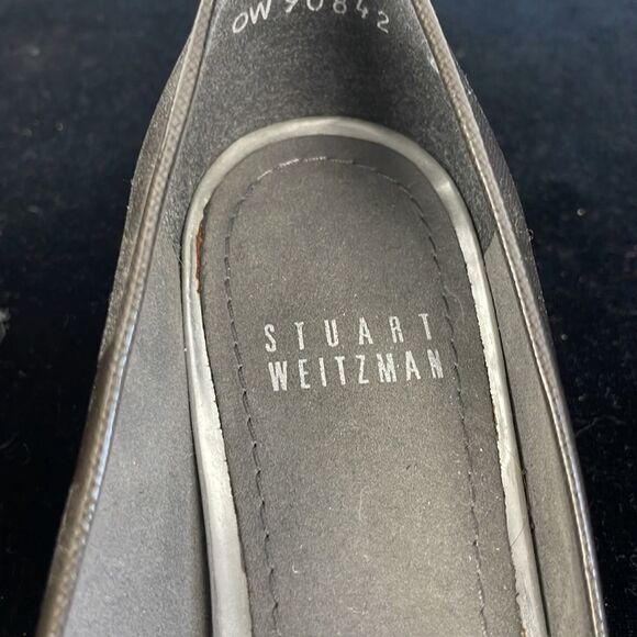 Stuart Weitzman Grey Patent Wedge - Picture 4 of 7